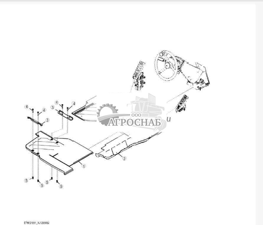 Напольные коврики кабины 